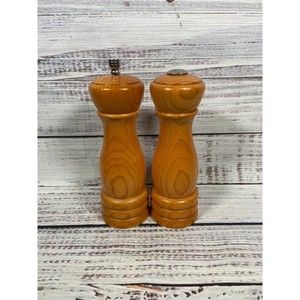 Vintage Olde Thompson Wooden Salt Shaker & Pepper Mill